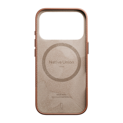 Apple iPhone 17 Pro Case with M-safe Charging Feature, Leather Textured Native Union RE Classic Series Cover - 28