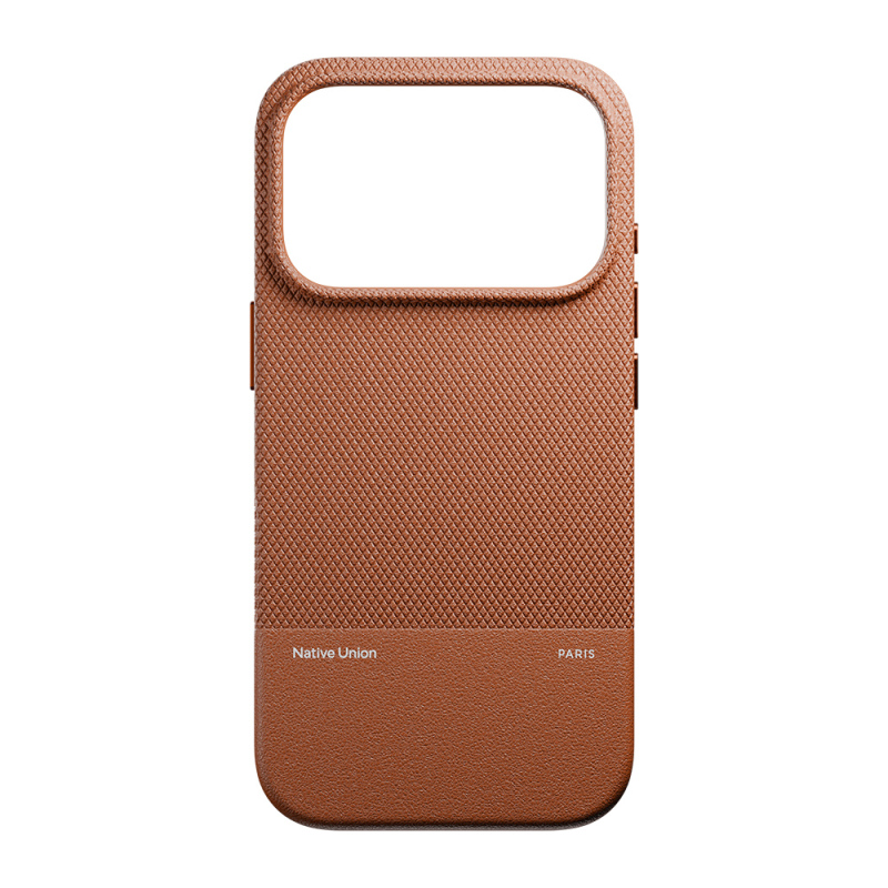 Apple iPhone 17 Pro Case with M-safe Charging Feature, Leather Textured Native Union RE Classic Series Cover - 20