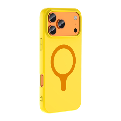 Apple iPhone 17 Pro Case with M-Safe Charging Feature - Zore Aris Silicone Cover - 19