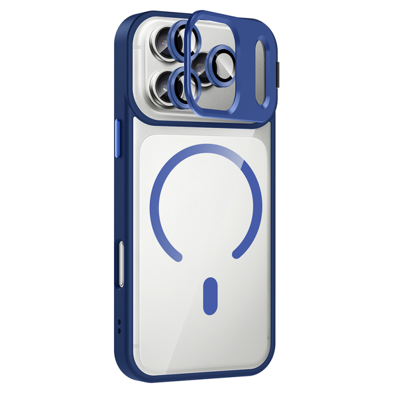 Apple iPhone 17 Pro Case with Stand and Camera Lens Gift Zore Etro Cover with M-Safe Charging Function - 10