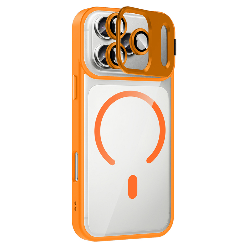 Apple iPhone 17 Pro Case with Stand and Camera Lens Gift Zore Etro Cover with M-Safe Charging Function - 14