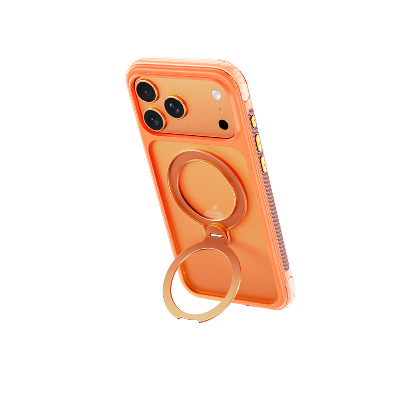 Apple iPhone 17 Pro Case Wiwu AS-203 AeroShield Ultra Series M-safe Charging Enabled Airbag Designed Stand Cover - 19