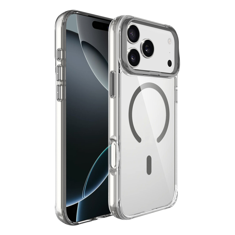 Apple iPhone 17 Pro Case Zore Azor Cover with M-safe Charging, Airbag, Camera Stand - 4