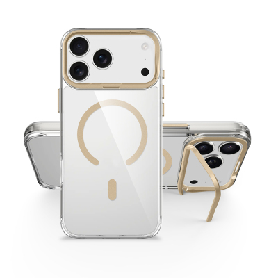 Apple iPhone 17 Pro Case Zore Azor Cover with M-safe Charging, Airbag, Camera Stand - 18