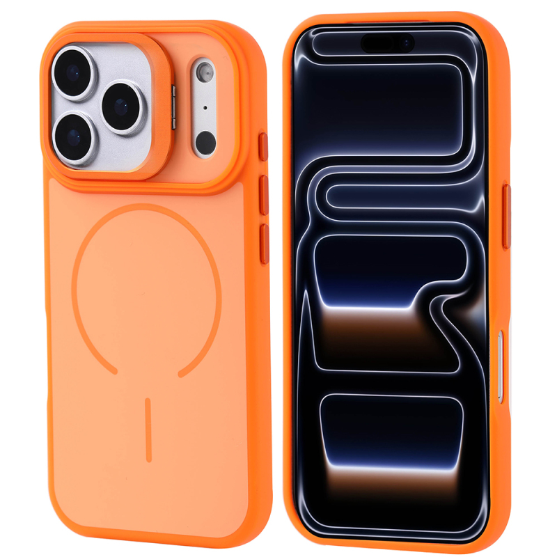 Apple iPhone 17 Pro Case Zore Notron Cover M-safe Charging and Camera Stand - 3