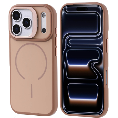 Apple iPhone 17 Pro Case Zore Notron Cover M-safe Charging and Camera Stand - 4