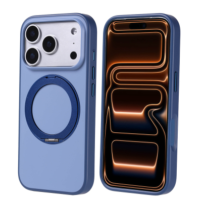 Apple iPhone 17 Pro Case Zore Proton Silicone Cover M-Safe Charging Stand - 2