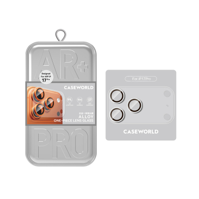 Apple iPhone 17 Pro CaseWorld Alloy One-Piece Series Anti-Reflective Camera Lens Protector - 4
