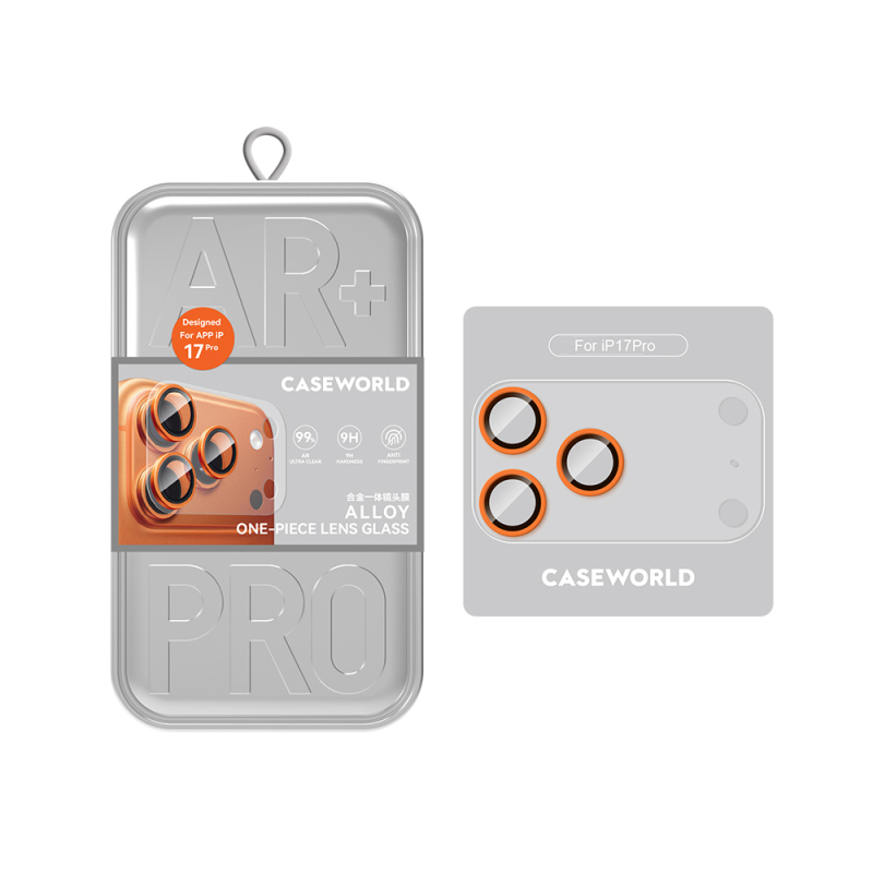 Apple iPhone 17 Pro CaseWorld Alloy One-Piece Serisi Anti Reflective Kamera Lens Koruyucu - 3