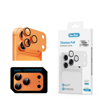 Apple iPhone 17 Pro Go Des FC007 Titanium Series Anti-Reflective Camera Lens Protector - 6