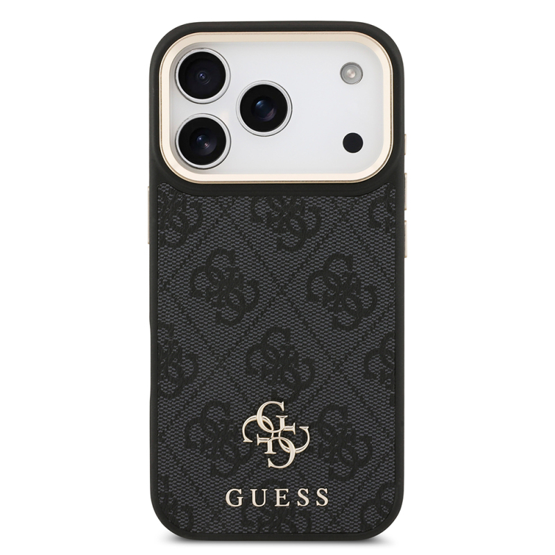Apple iPhone 17 Pro Guess Original Licensed 4G and Text Logo Case + Screen Protector + Lens Protector 3-in-1 Accessory Set - 7