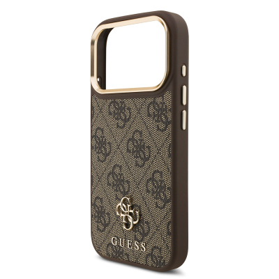 Apple iPhone 17 Pro Guess Original Licensed 4G and Text Logo Case + Screen Protector + Lens Protector 3-in-1 Accessory Set - 18