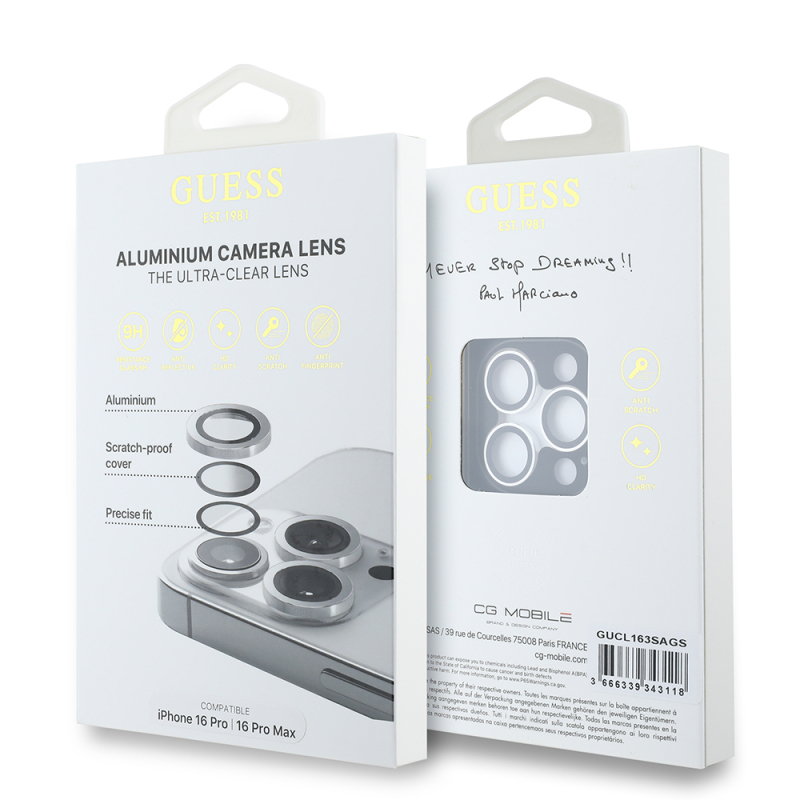  Apple iPhone 17 Pro Guess Original Licensed Metal Camera Lens Protector - 4