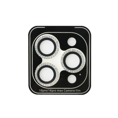 Apple iPhone 17 Pro Guess Original Licensed Rhinestone Lens Protector - 5