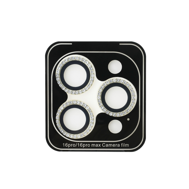 Apple iPhone 17 Pro Guess Original Licensed Rhinestone Lens Protector - 5