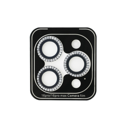 Apple iPhone 17 Pro Guess Orjinal Lisanslı Rhinestone Taşlı Lens Koruyucu - 4