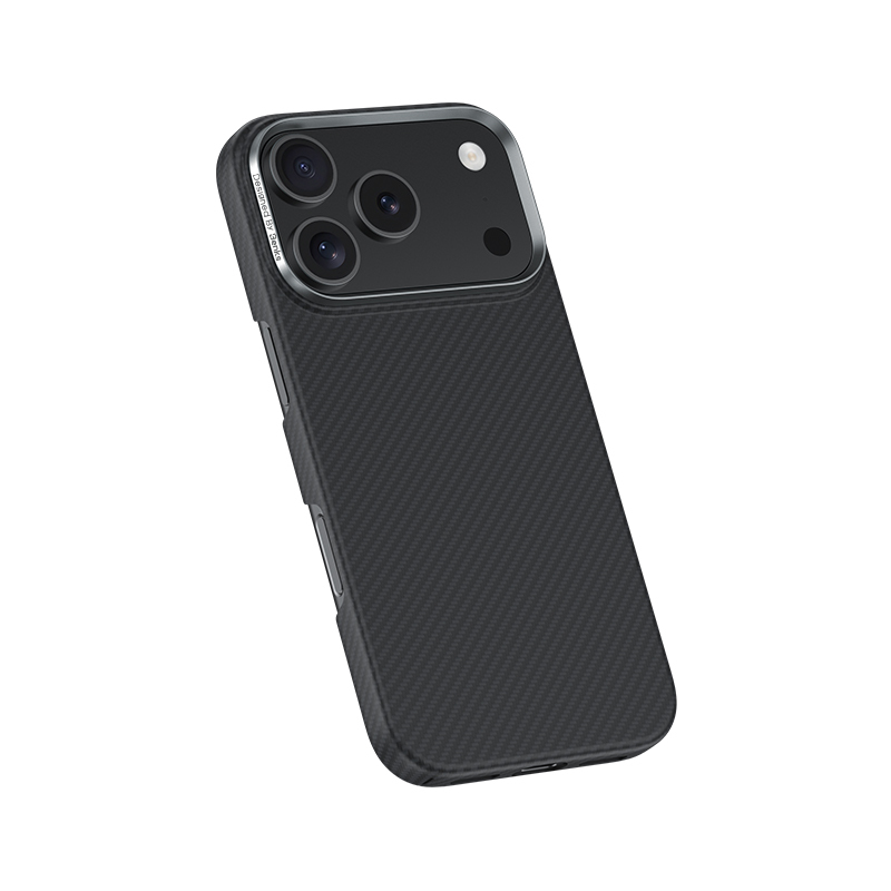 Apple iPhone 17 Pro Kılıf Benks M-safe Şarj Özellikli Metal Kamera Çerçeveli Magnetik ArmorAir 600D Kevlar Fiber Kapak - 5