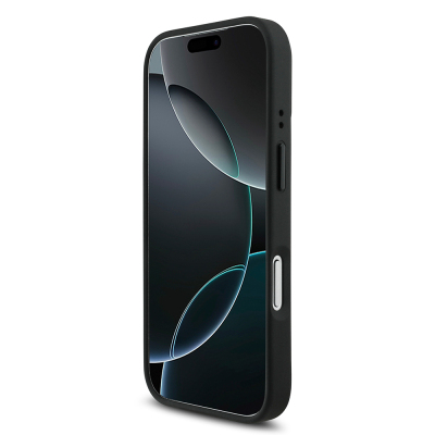 Apple iPhone 17 Pro Kılıf BMW Orjinal Lisanslı M-safe Şarj Özellikli Deri Arka Yüzey Metal Logolu Delikli Şerit Tasarımlı Kapak - 14
