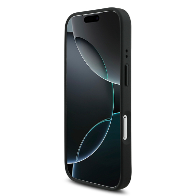 Apple iPhone 17 Pro Kılıf BMW Orjinal Lisanslı M-safe Şarj Özellikli M Logolu Üç Şeritli Delikli Deri Kapak - 13