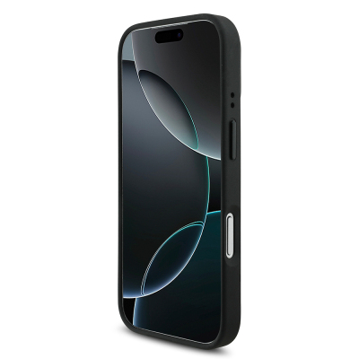Apple iPhone 17 Pro Kılıf BMW Orjinal Lisanslı M-safe Şarj Özellikli Metal BMW ve M Logolu PU Karbon Tasarımlı Kapak - 5