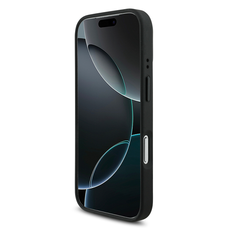 Apple iPhone 17 Pro Kılıf BMW Orjinal Lisanslı M-safe Şarj Özellikli Metal BMW ve M Logolu PU Karbon Tasarımlı Kapak - 5