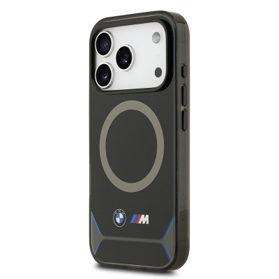 Apple iPhone 17 Pro Kılıf BMW Orjinal Lisanslı M-safe Şarj Özellikli Metal Buton Tasarımlı IML Baskılı M Dizayn Kapak - 3