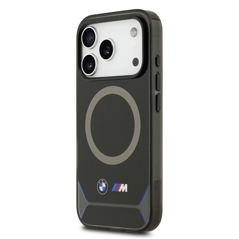 Apple iPhone 17 Pro Kılıf BMW Orjinal Lisanslı M-safe Şarj Özellikli Metal Buton Tasarımlı IML Baskılı M Dizayn Kapak - 3