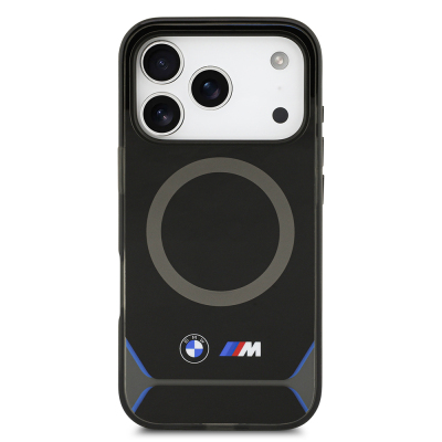 Apple iPhone 17 Pro Kılıf BMW Orjinal Lisanslı M-safe Şarj Özellikli Metal Buton Tasarımlı IML Baskılı M Dizayn Kapak - 4