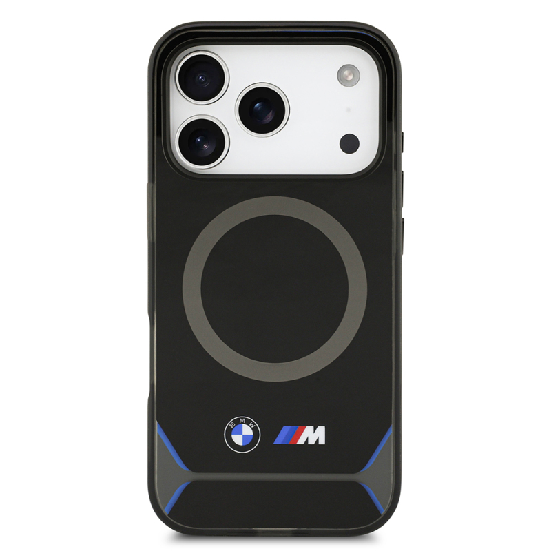 Apple iPhone 17 Pro Kılıf BMW Orjinal Lisanslı M-safe Şarj Özellikli Metal Buton Tasarımlı IML Baskılı M Dizayn Kapak - 4