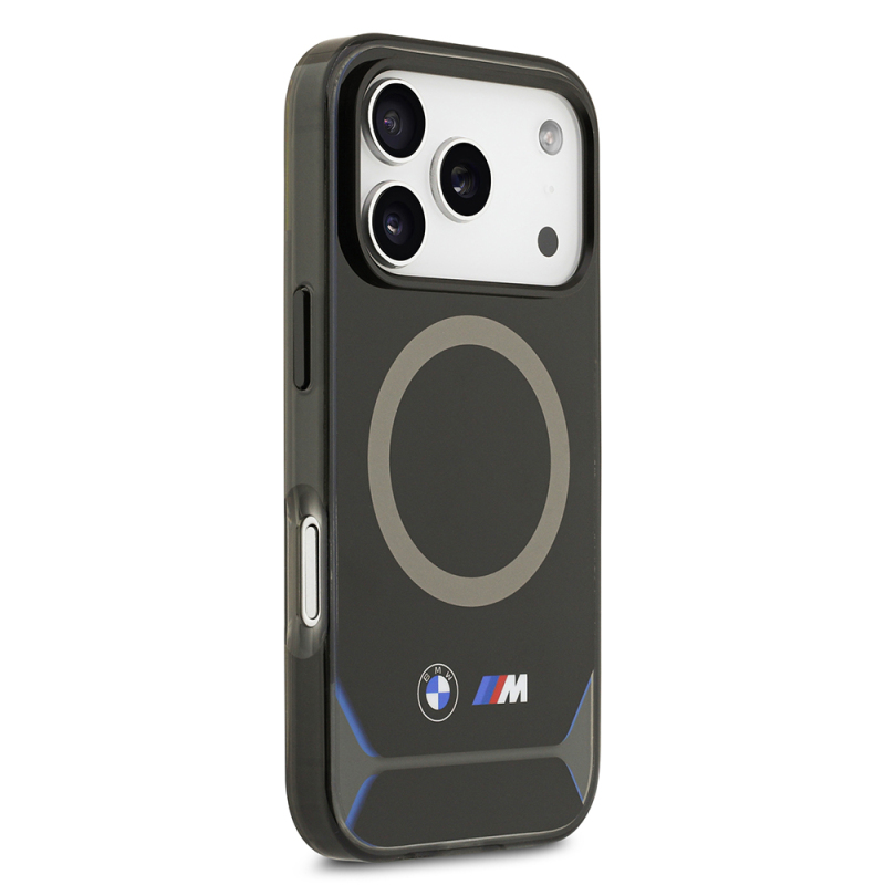 Apple iPhone 17 Pro Kılıf BMW Orjinal Lisanslı M-safe Şarj Özellikli Metal Buton Tasarımlı IML Baskılı M Dizayn Kapak - 5
