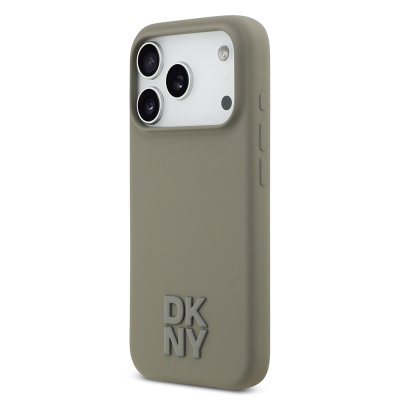 Apple iPhone 17 Pro Kılıf DKNY Orjinal Lisanslı M-safe Şarj Özellikli Metal Logolu Silikon Kapak - 11