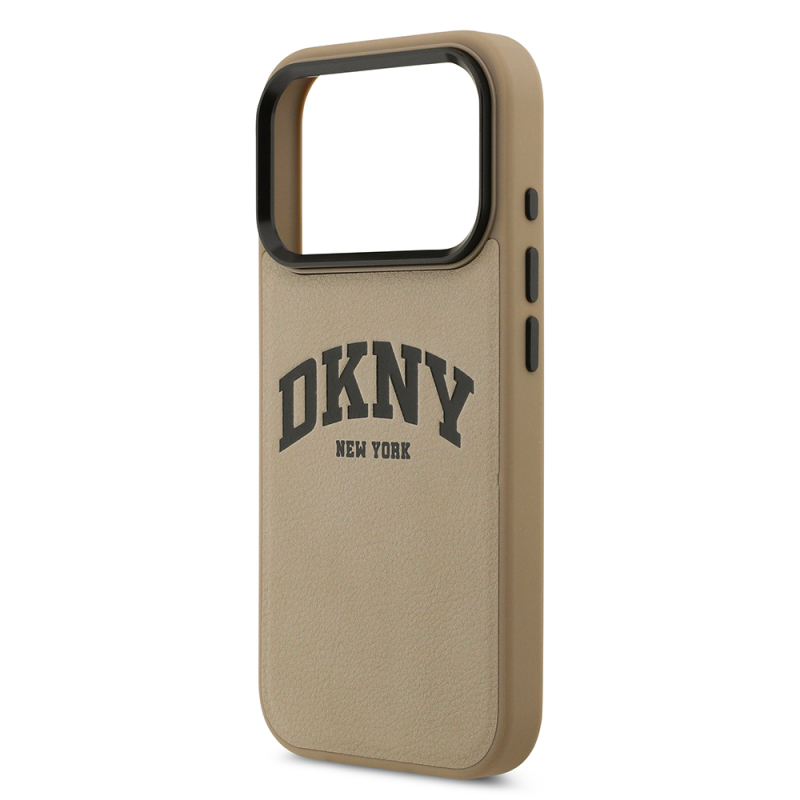 Apple iPhone 17 Pro Kılıf DKNY Orjinal Lisanslı M-safe Şarj Özellikli PU Deri Kabartmalı Kapak - 15