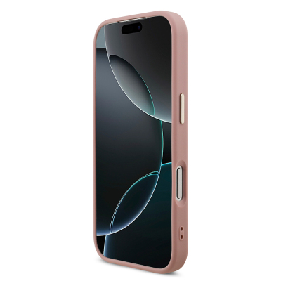 Apple iPhone 17 Pro Kılıf Guess Orjinal Lisanslı 4G Büyük Metal Kamera Çerçeveli ve Logolu Glitter Kapak - 23
