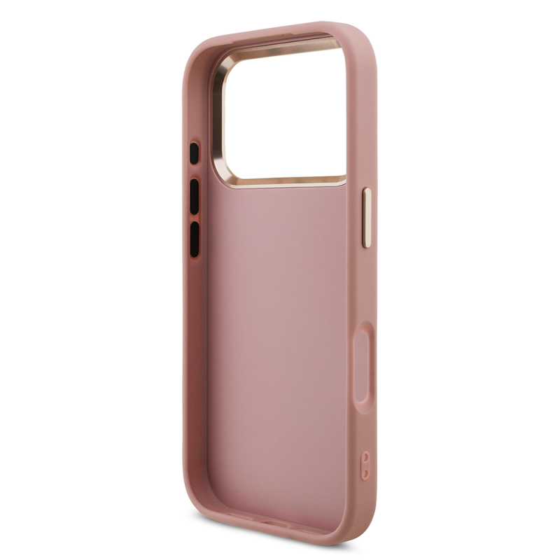 Apple iPhone 17 Pro Kılıf Guess Orjinal Lisanslı 4G Büyük Metal Kamera Çerçeveli ve Logolu Glitter Kapak - 25