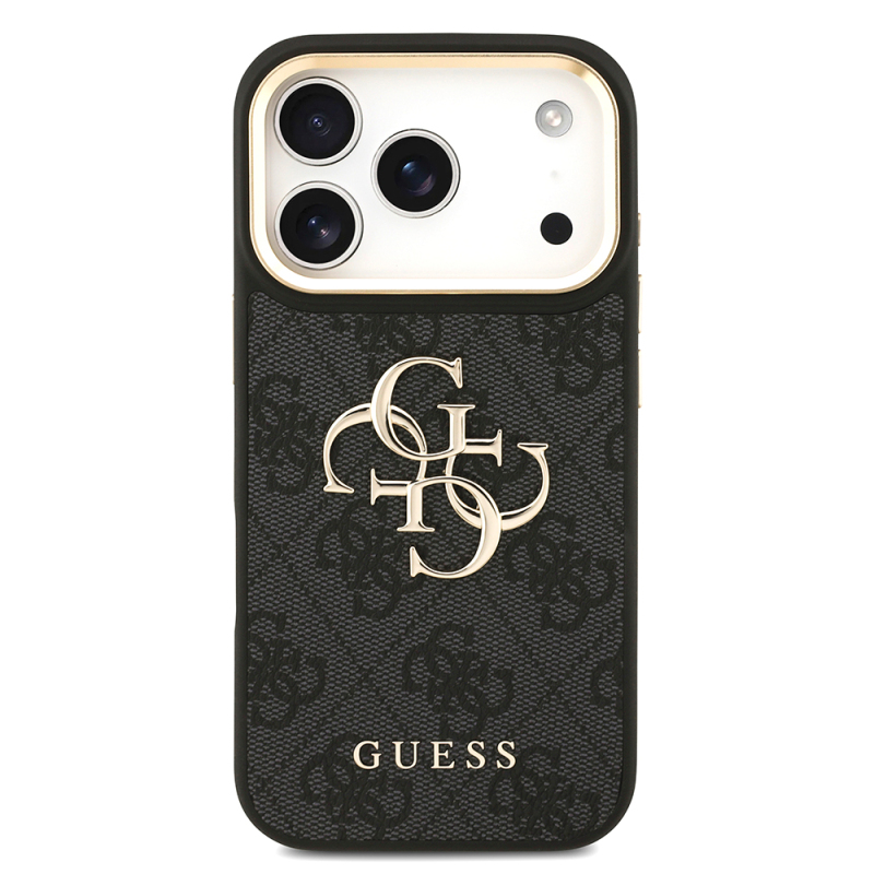 Apple iPhone 17 Pro Kılıf Guess Orjinal Lisanslı 4G Büyük Metal Logolu Kalın Askılı Kapak - 4