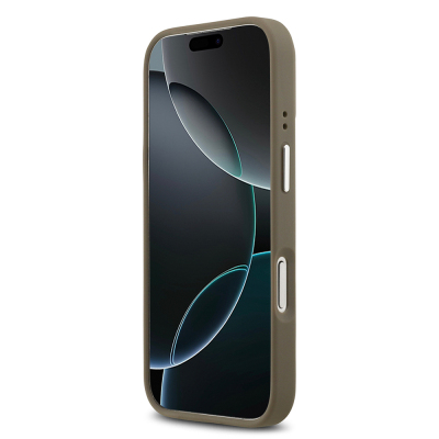 Apple iPhone 17 Pro Kılıf Guess Orjinal Lisanslı Grained 4G Metal Büyük Logolu Kapak - 6