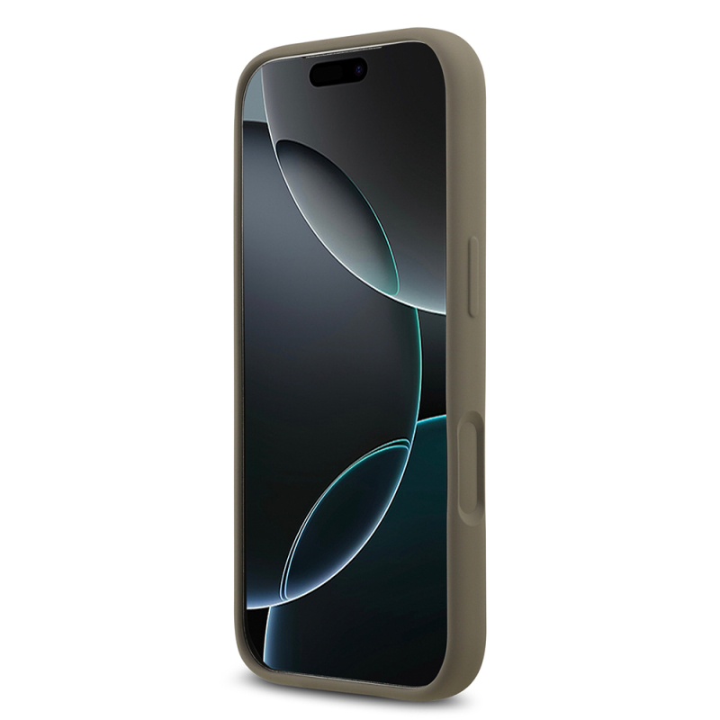 Apple iPhone 17 Pro Kılıf Guess Orjinal Lisanslı Grained Yazı Logolu Kapak - 30