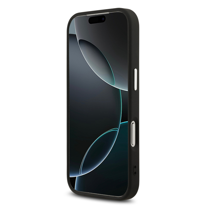 Apple iPhone 17 Pro Kılıf Guess Orjinal Lisanslı Gümüş Metal Kamera Çerçeveli 4G Desenli Metal Büyük 4G ve Yazı Logolu Kapak - 13