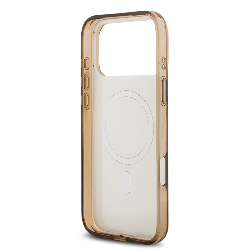 Apple iPhone 17 Pro Kılıf Guess Orjinal Lisanslı M-safe Şarj Özellikli IML Baskılı Klasik Logolu 4G Desenli Kapak - 15