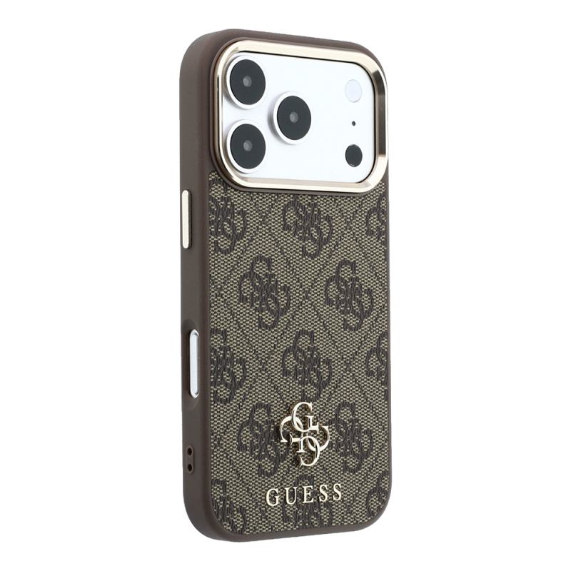 Apple iPhone 17 Pro Kılıf Guess Orjinal Lisanslı M-safe Şarj Özellikli Small 4G Classic Logolu Kapak - 7
