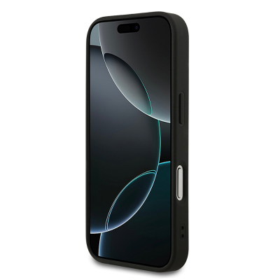 Apple iPhone 17 Pro Kılıf Guess Orjinal Lisanslı M-safe Şarj Özellikli Yazı Logolu PU Deri Kapak - 6