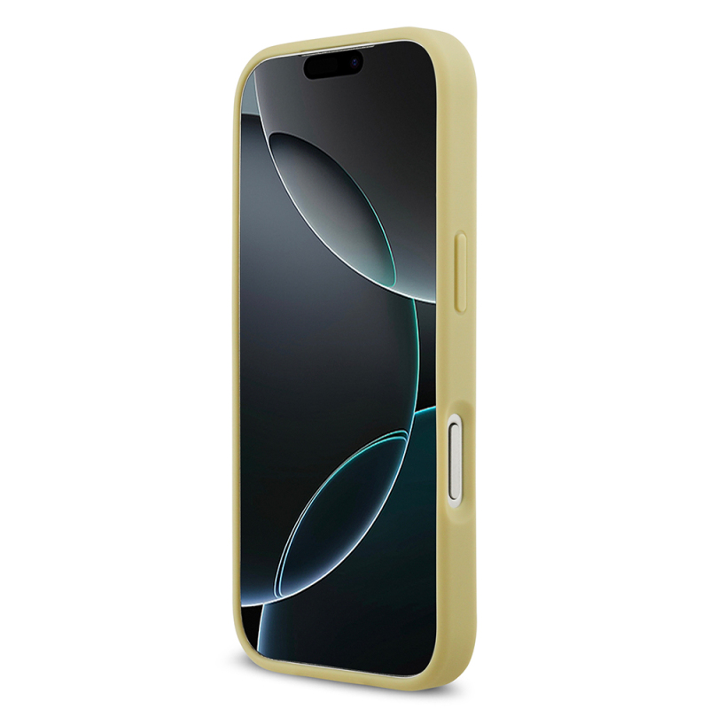 Apple iPhone 17 Pro Kılıf Guess Orjinal Lisanslı Taşlı Arka Yüzey Üçgen Logolu Kapak - 16