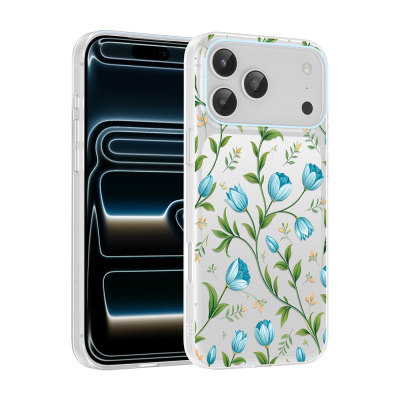 Apple iPhone 17 Pro Kılıf Kamera Korumalı Desenli Zore Klip Kapak - 1