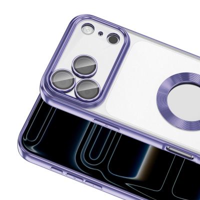 Apple iPhone 17 Pro Kılıf Kamera Korumalı Logo Gösteren Zore Omega Kapak - 16