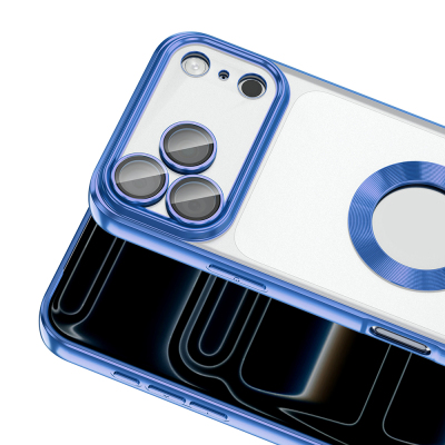 Apple iPhone 17 Pro Kılıf Kamera Korumalı Logo Gösteren Zore Omega Kapak - 18