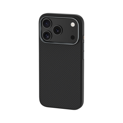 Apple iPhone 17 Pro Kılıf Karbon Fiber M-safe Şarj Özellikli Benks Hybrid ArmorPro 600D Kevlar Kapak - 3