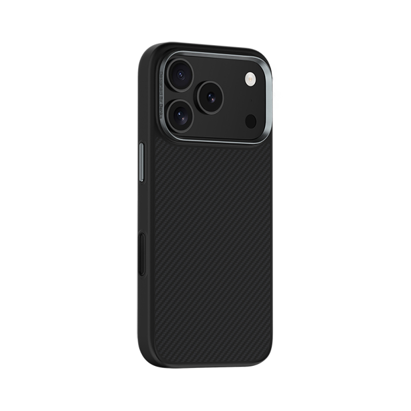 Apple iPhone 17 Pro Kılıf Karbon Fiber M-safe Şarj Özellikli Benks Hybrid ArmorPro 600D Kevlar Kapak - 5