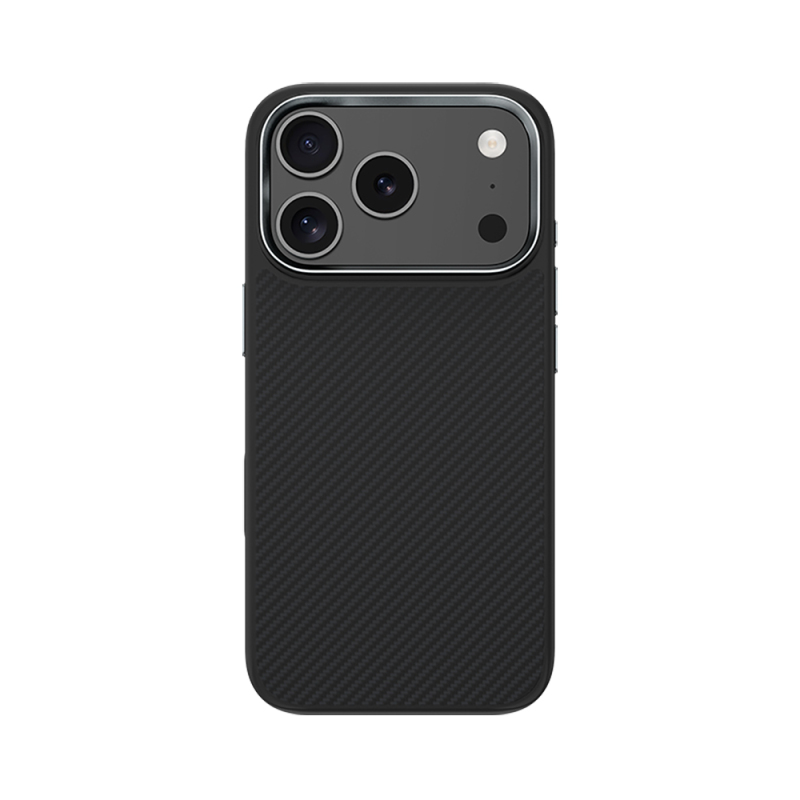 Apple iPhone 17 Pro Kılıf Karbon Fiber M-safe Şarj Özellikli Benks Hybrid ArmorPro 600D Kevlar Kapak - 2