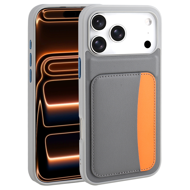 Apple iPhone 17 Pro Kılıf Kartlıklı Zore X-Kart Silikon Kapak - 7