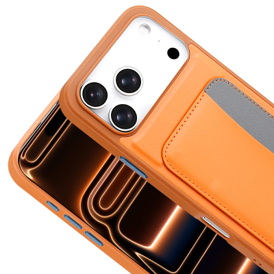 Apple iPhone 17 Pro Kılıf Kartlıklı Zore X-Kart Silikon Kapak - 15